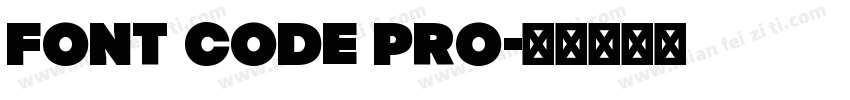 Font Code pro字体转换